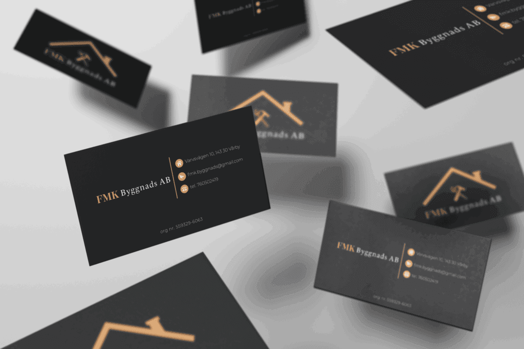 Projekt wizytówek wykonany przez grafik komputerowy Luteus Design